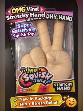 Stretchy Hand Irresistible Squishable Toy NWT Fun Stress Toy TikTok Viral